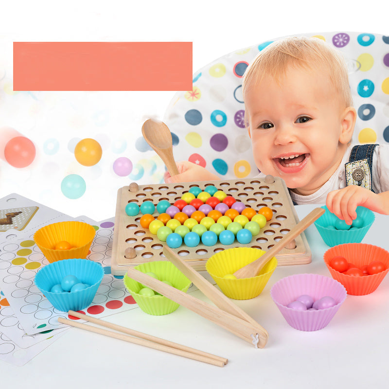 Wooden Montessori Bead Holder