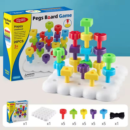 Pegs Board Game: 26 pc