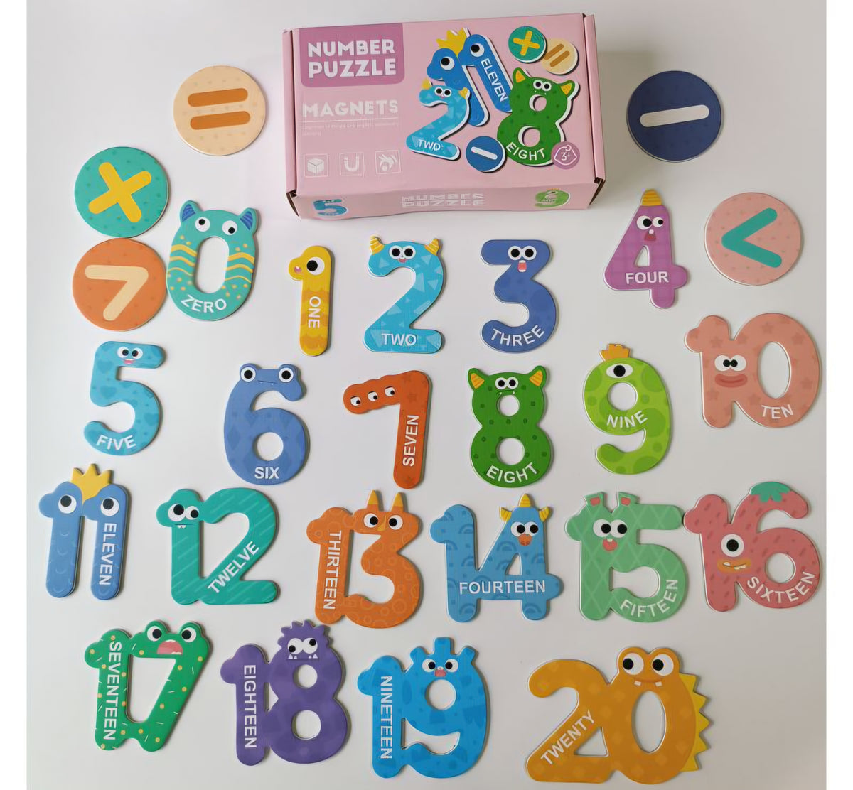 Numbers Magnetic Puzzles Playkit