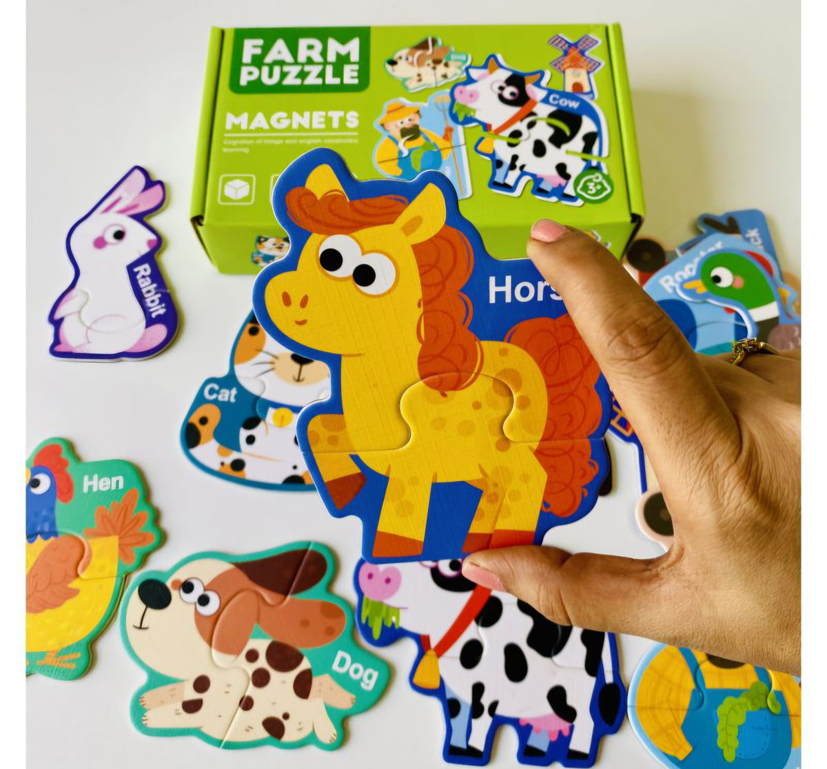 Farm Animals Magnetic Puzzles Playkit