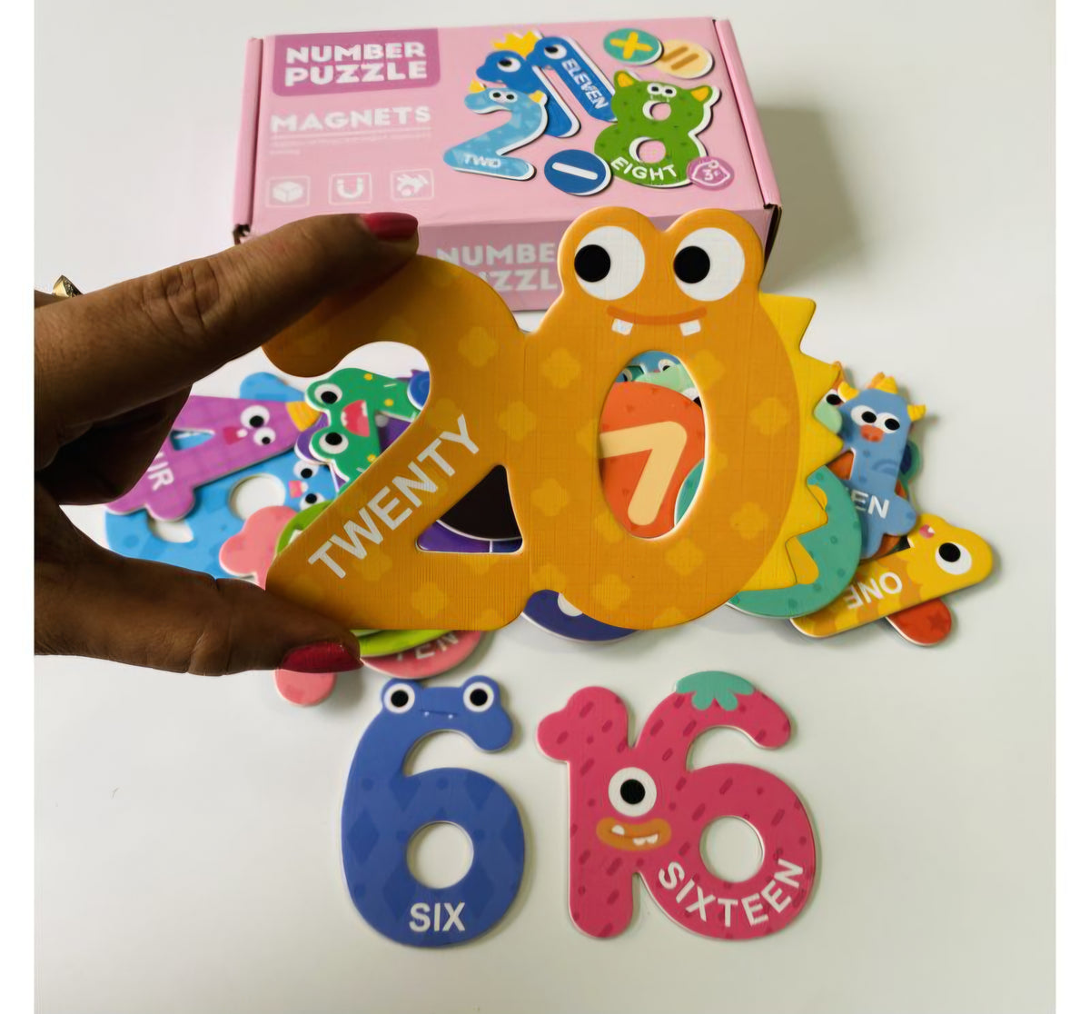 Numbers Magnetic Puzzles Playkit
