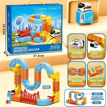 MagTrack Builder – Magnetic STEM Track Set - 67 Pcs