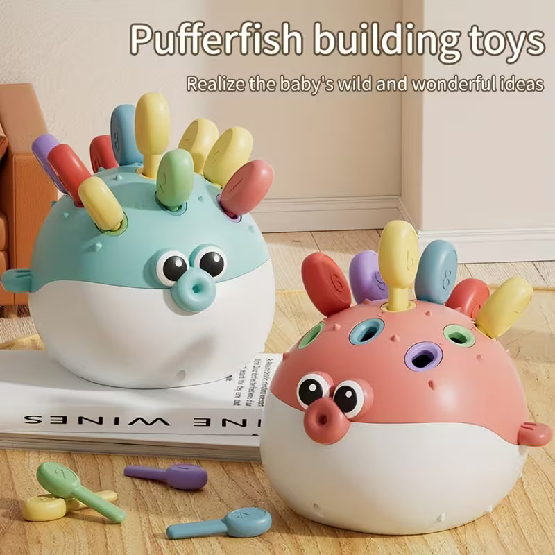 Educational Spike Puffer Sorting and Sensory Learning Toy