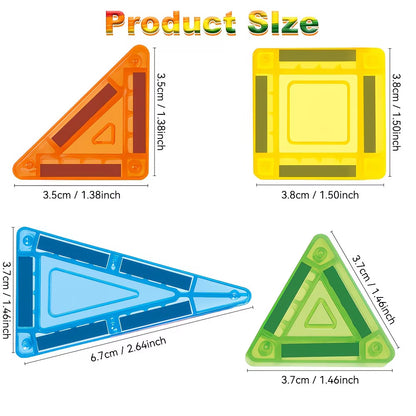 Mini Magnetic Tiles Travel Set – 26 pieces (Tin Box)