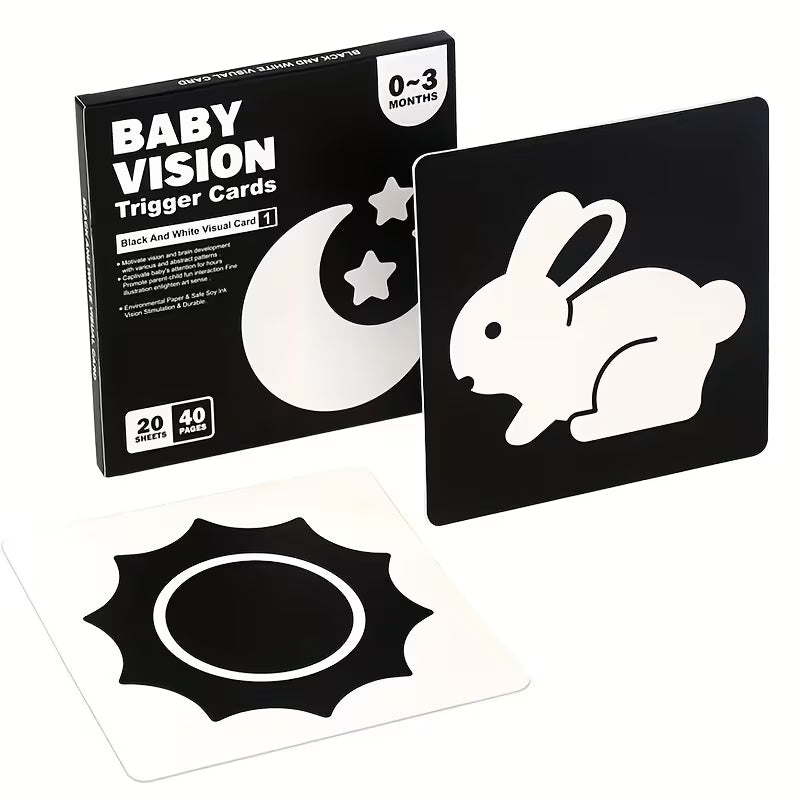 Black And White Flashcards – High-Quality Visual Stimuli for Early Learning And Development