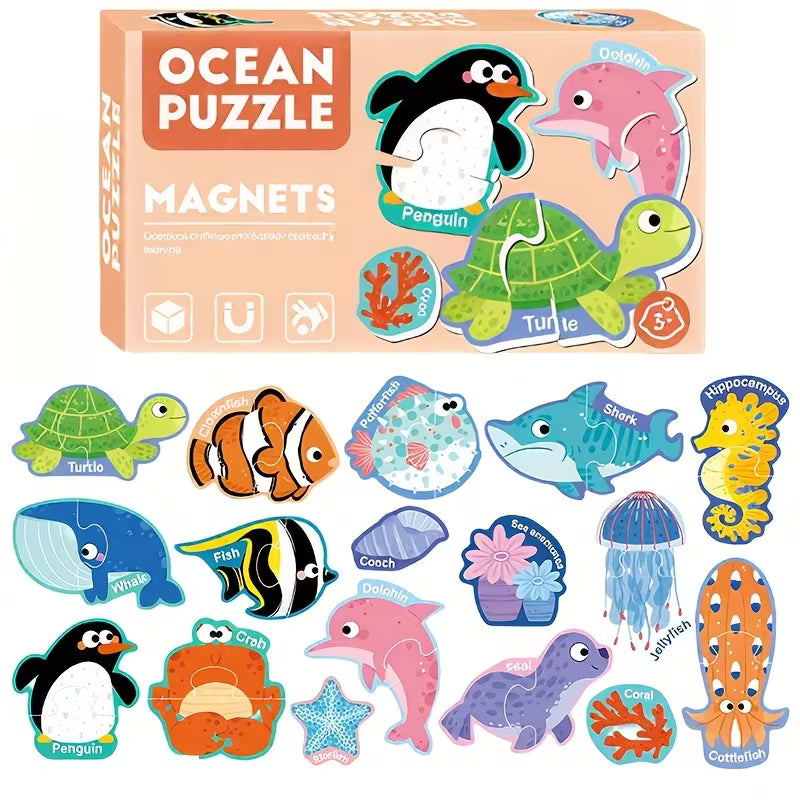 Ocean Magnetic Puzzles Playkit