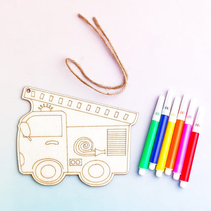DIY Wooden Craft Colouring Set (Small)