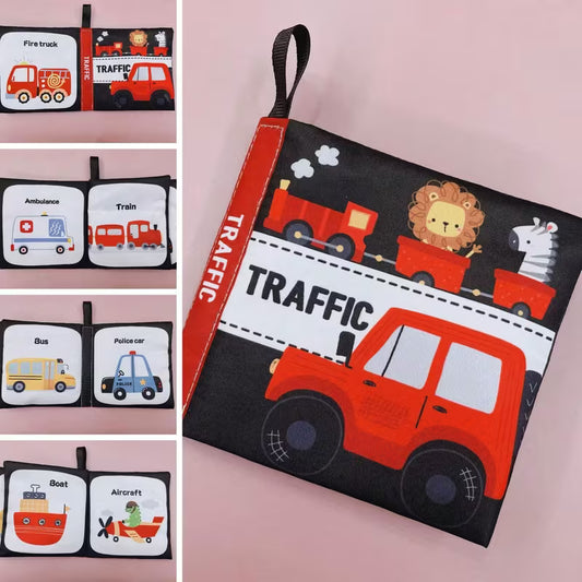Traffic Soft Crinkle Cloth Book for Infants