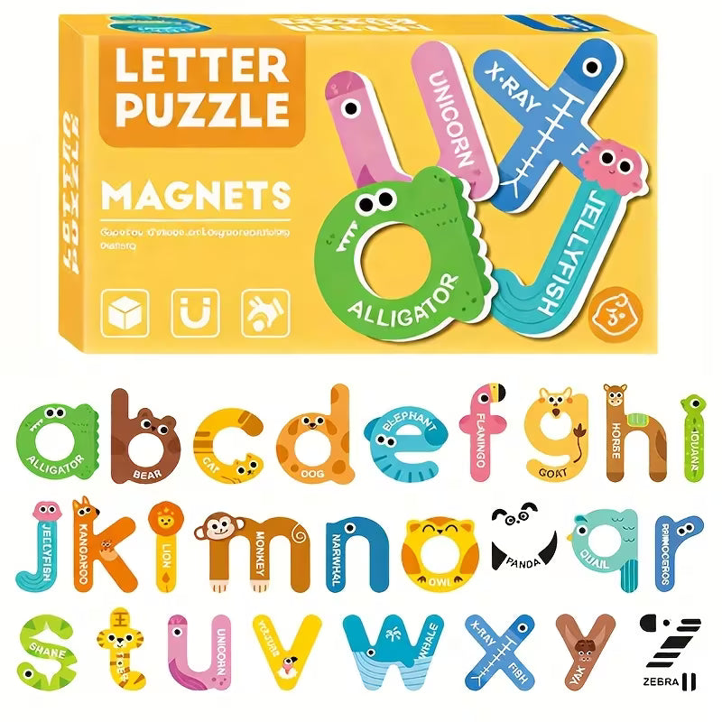 Small Letters Magnetic Puzzles Playkit