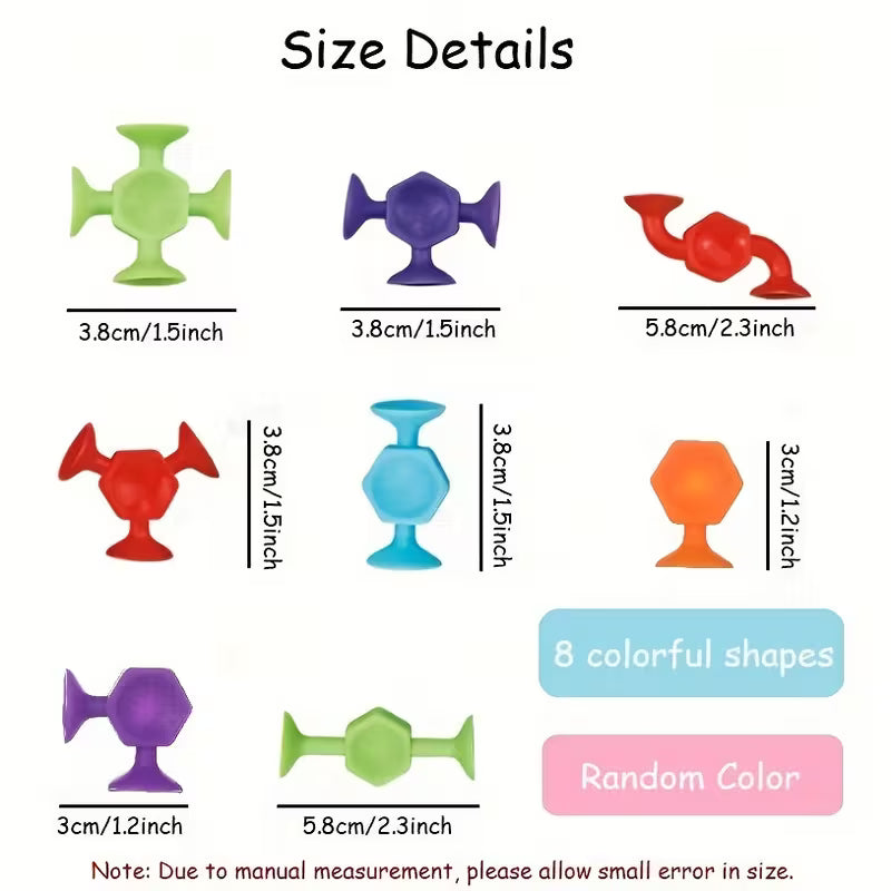 Fun Suction Silicon Building Blocks- 24 Pieces