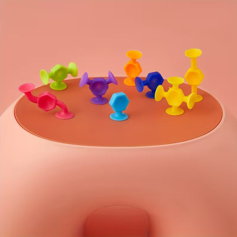 Fun Suction Silicon Building Blocks- 24 Pieces