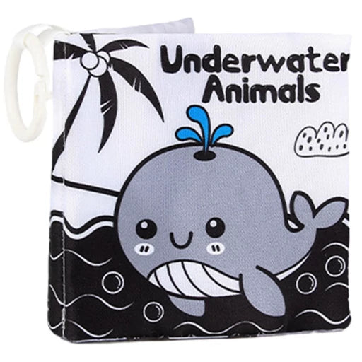Under Water Animals – High Contrast Soft Crinkle  Cloth Book for Infants