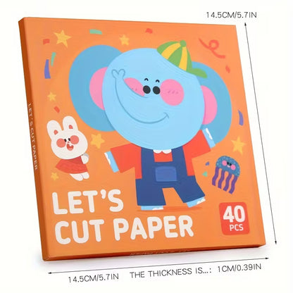 Kids Paper Cutting Craft DIY Activity Set (Ages 3–8)