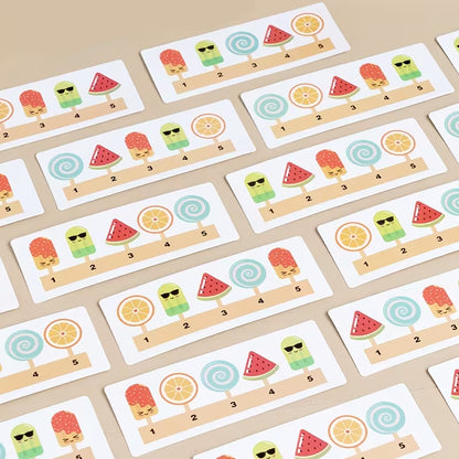 Wooden Popsicle Pairing – Pattern Matching Toy