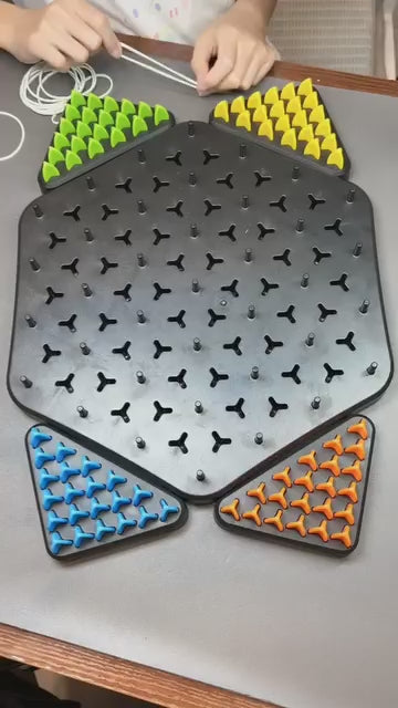 Chain Triangle Chess Family Game - 2 to 4 Players