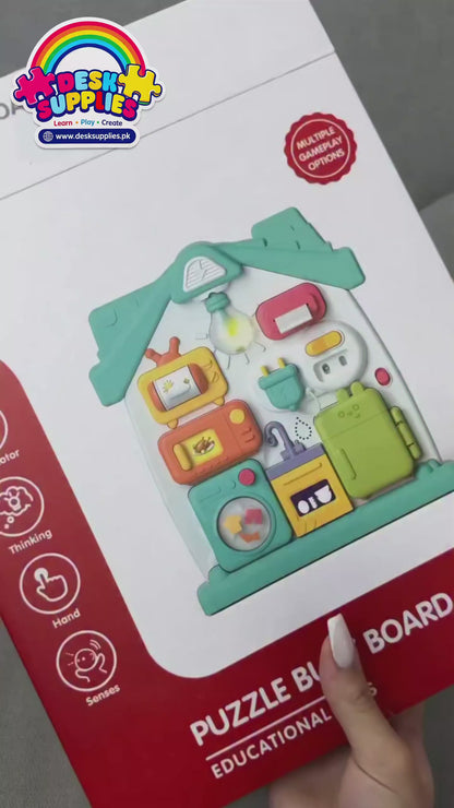Multifunctional Early Interactive House Busy Learning Board