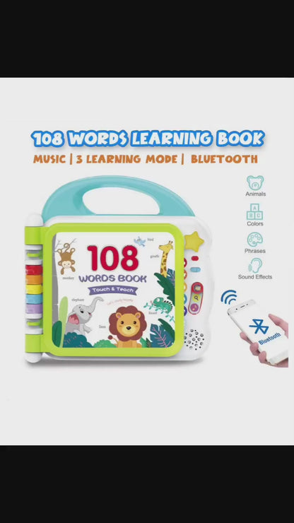Touch and Learn Words Book with Bluetooth Function – 108 Words