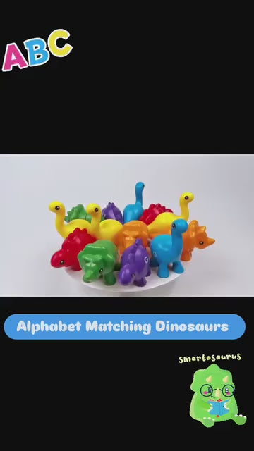 A-Z Alphabet Matching Dinosaurs – 13 PCS Double-Sided