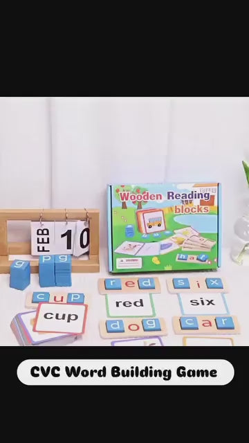 CVC Word Building Spelling Game (3 Letter Words)