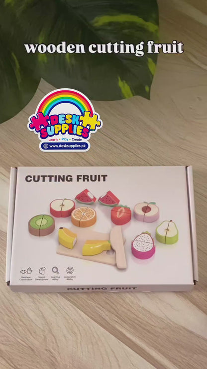 Wooden Cutting Fruit Set