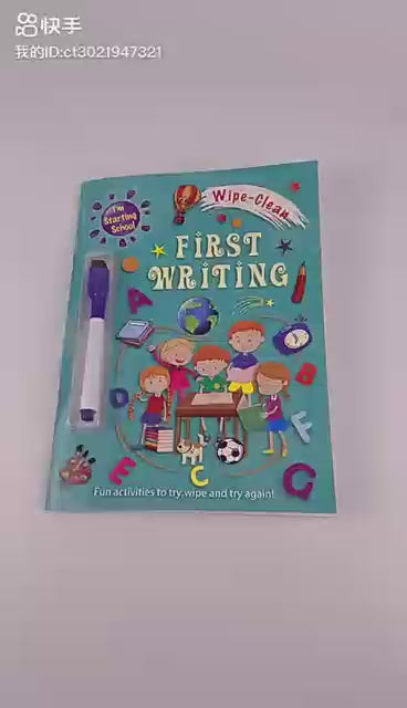 Kids First Writing Wipe & Clean - Book