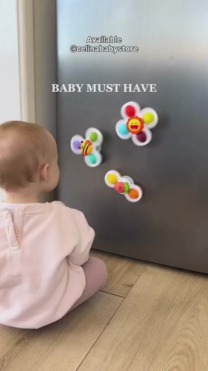 3 pcs Rotating Suction Rattle Spinner Set