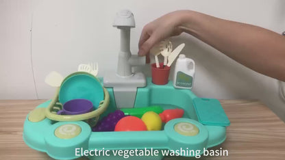 Kitchen Tools Wash Basin Pretend Play Set