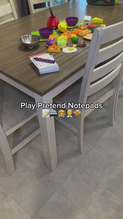 Kids Pretend Play Notepads