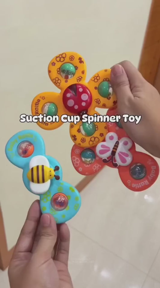 Rotating Suction Rattle Toy for babies – Set of 3
