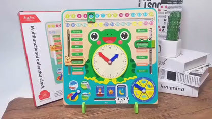 Multifunctional Calendar Clock (Wooden)