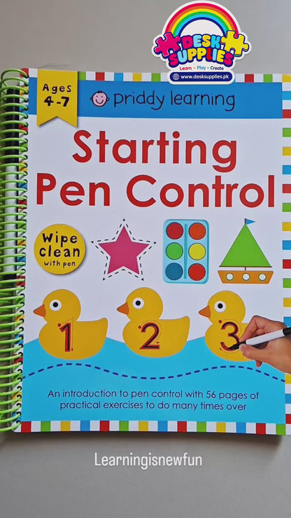 Roger Priddy Wipe Clean: Starting Pen Control: Includes a Wipe-Clean Pen