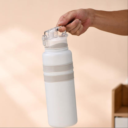 Thermos Flask Vacuum Travel Metal Tumbler 800ML 1000ML Stainless Steel Water Bottle with Handle - 8103 - 8104