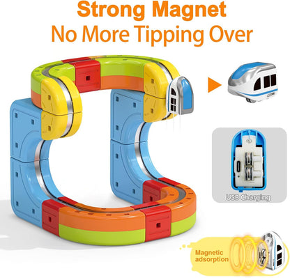 MagTrack Builder – Magnetic STEM Track Set (49 pcs)