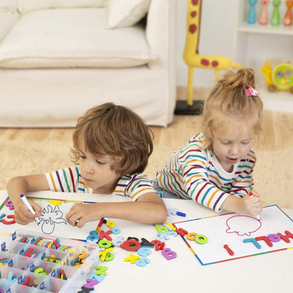 Magnetic Foam Alphabets and Numbers with Storage Box – 234 Pieces