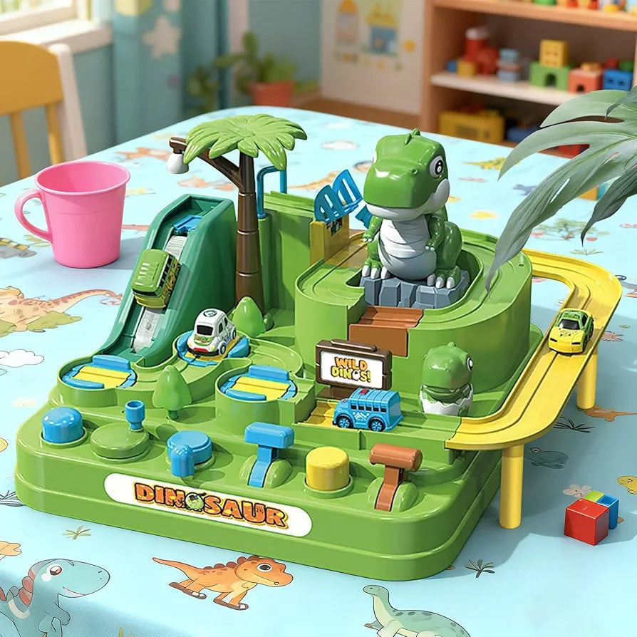 Dinosaur Car Adventure Track Play Set