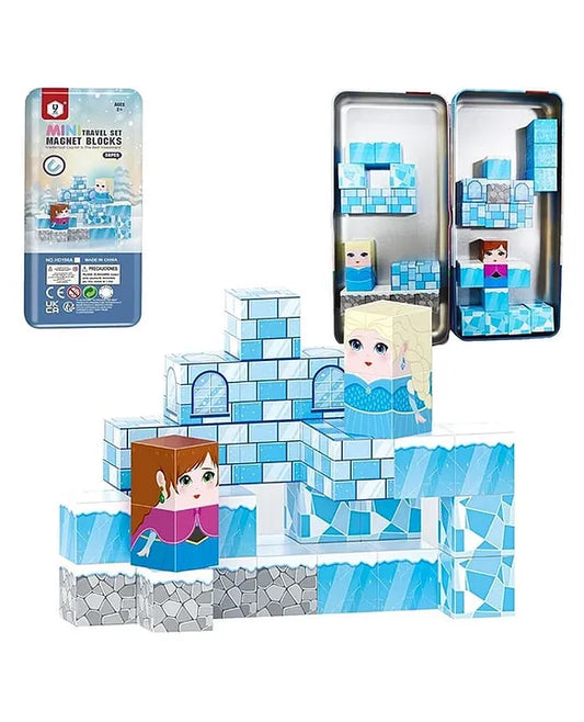 3D Magnetic Cube Snow House 38 Pcs Blocks