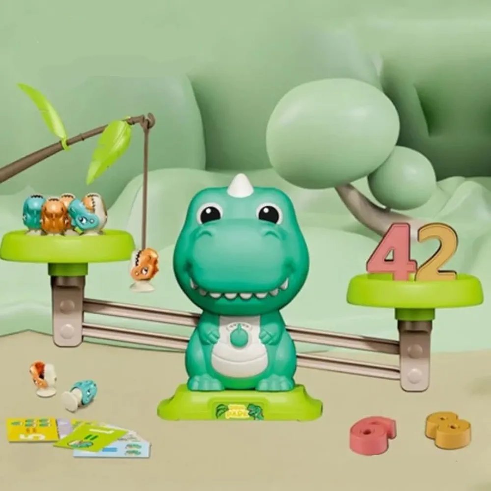Dino Libra Math Balancing and Fishing Toy for Kids