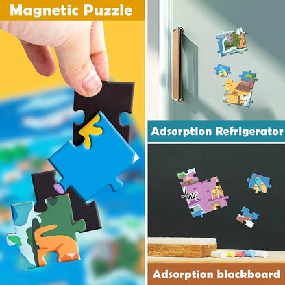 Magnetic Puzzle World Map- 168 pcs