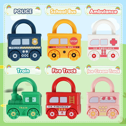 Train Learning Locks (6 Pieces)
