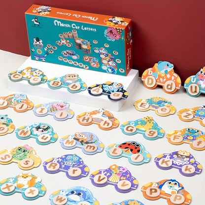 Wooden Match Car Letters