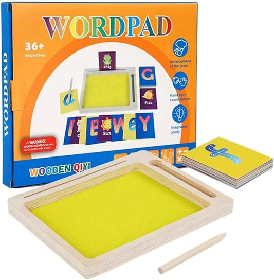 Wordpad Tracing – Wooden Sand Tray with Wooden Pen