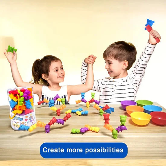 42 Piece Bear Color Classification Sorting Puzzle