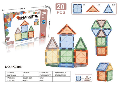 20 Pcs Mini Tiles Magnetic Building Blocks for Kids