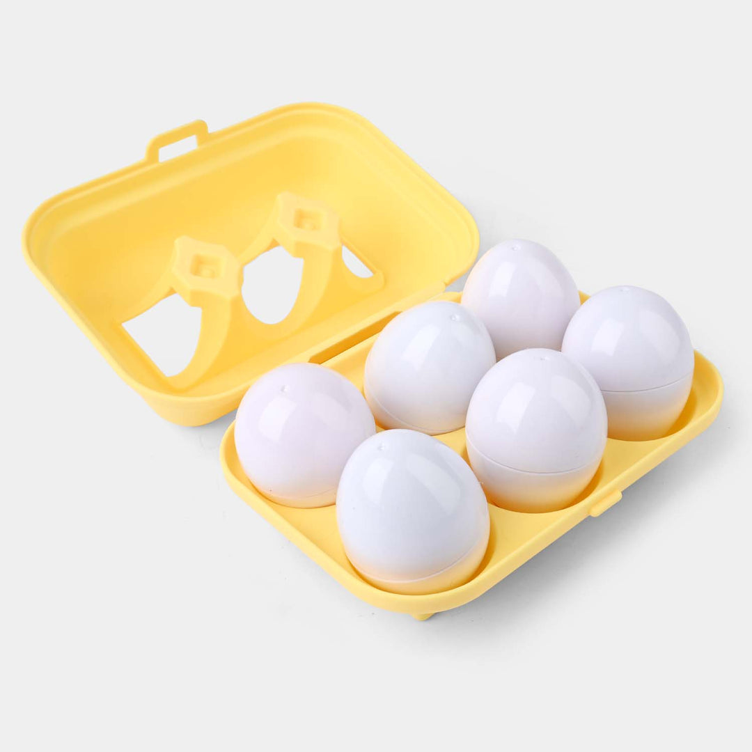 Number Matching Eggs For Color Recognition - 6 Pieces