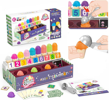 Learning Number Ice cream Counting & Color Sorting Toy