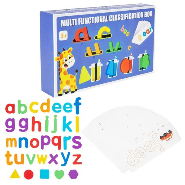 Multifunctional Spelling Learning and Alphabet/Shape Classification Game