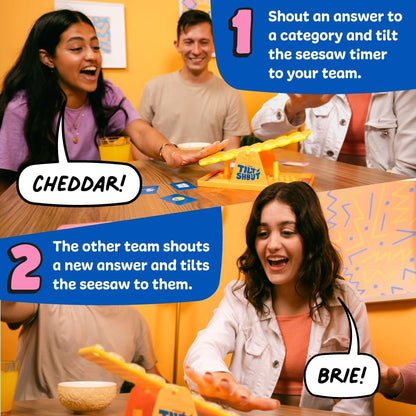 Tilt 'n' Shout: A Speedy Seasaw Family Board Game