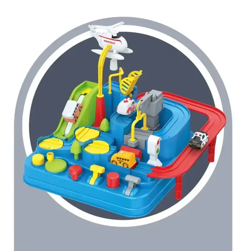 Mini Car Adventure Track Set Fun Learning Toy for Curious Kids