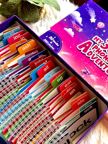 30 Read and Rhyme Flip Books - 300 Words Phonics Set
