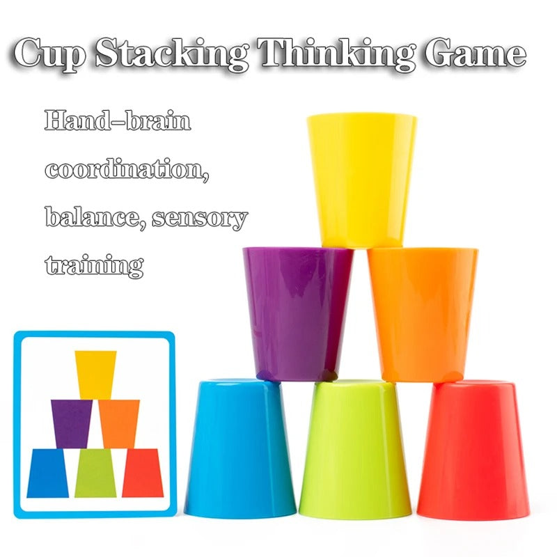 Colour Classification Stacking Cup Game – Pattern Matching